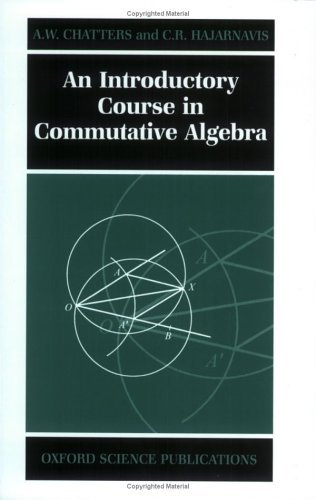 Introductory Course in Commutative Algebra   1998 9780198501442 Front Cover