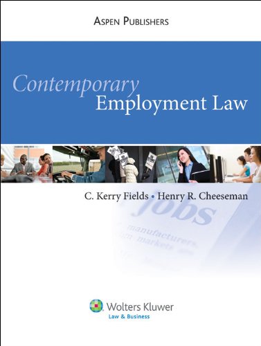 Contemporary Employment Law   2010 9780735596443 Front Cover