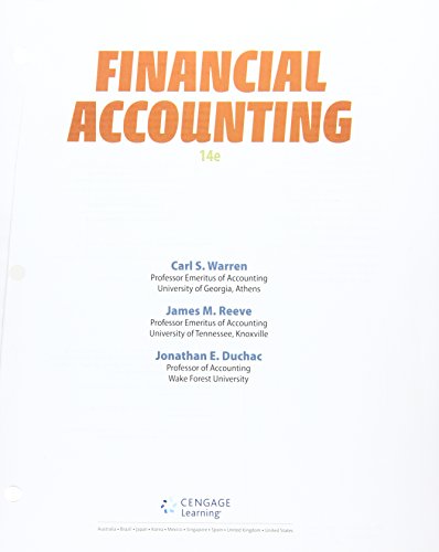 Financial Accounting:   2015 9781305088443 Front Cover