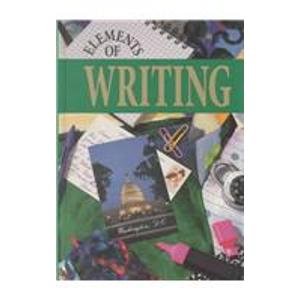 Elements of Writing   1993 9780030471445 Front Cover