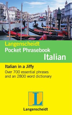 Langenscheidt Pocket Phrasebook Italian  N/A 9783468989445 Front Cover
