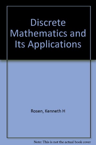 Discrete Mathematics and Its Applications  2nd 9780070537446 Front Cover