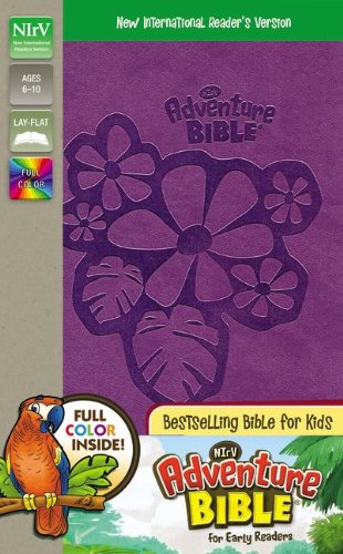 Nirv Adventure Bible for Early Readers, Leathersoft, Purple, Full Color Revised  9780310727446 Front Cover