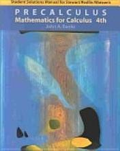 Precalculus Mathematics for Calculus 4th 2002 9780534385446 Front Cover