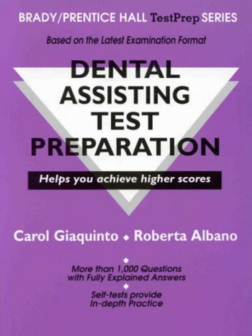 Dental Assisting Test Preparation   1996 9780835949446 Front Cover