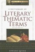 Dictionary of Literary and Thematic Terms  2nd 2006 (Revised) 9780816062447 Front Cover