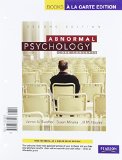 Abnormal Psychology Core Concepts 2nd 2011 9780205768448 Front Cover