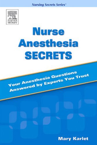Nurse Anesthesia Secrets   2005 9780323031448 Front Cover