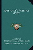 Aristotle's Politics  N/A 9781164190448 Front Cover