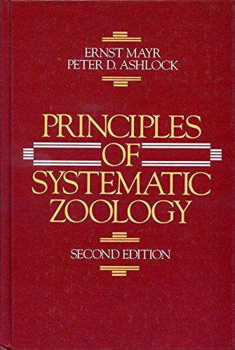 Principles of Systematic Zoology  2nd 1991 9780070411449 Front Cover
