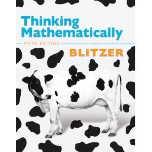 Thinking Mathematically  5th 2011 9780321744449 Front Cover