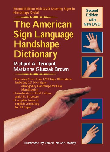 American Sign Language Handshape Dictionary  2nd 2010 9781563684449 Front Cover