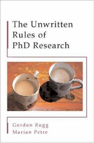 Unwritten Rules of PhD Research   2004 9780335213450 Front Cover