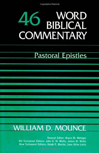 Pastoral Epistles   2000 9780849902451 Front Cover
