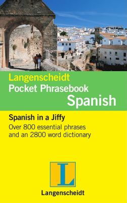 Langenscheidt Pocket Phrasebook Spanish  N/A 9783468989452 Front Cover