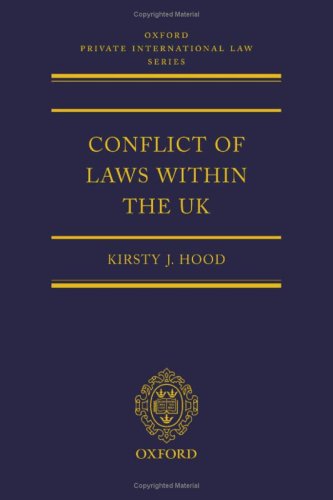 Conflict of Laws Within the UK   2007 9780199202454 Front Cover