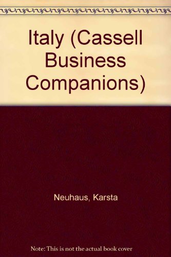 Cassell Business Companions Italy  1992 9780304330454 Front Cover