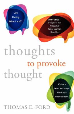 Thoughts to Provoke Thought  N/A 9780533164455 Front Cover