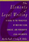 Elements of Legal Writing N/A 9780025370456 Front Cover