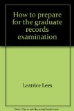 How to Prepare for the Graduate Record Examination - Mathematics N/A 9780070370456 Front Cover