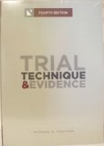 TRIAL TECHNIQUE+EVIDENCE       N/A 9781601562456 Front Cover