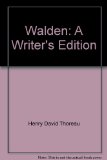 Walden A Writer's Edition N/A 9780030108457 Front Cover