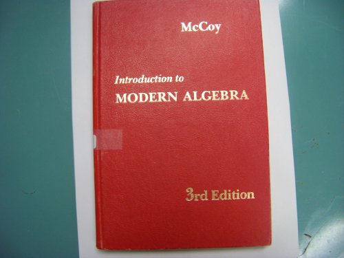 Introduction to Modern Algebra 3rd 1975 9780205045457 Front Cover