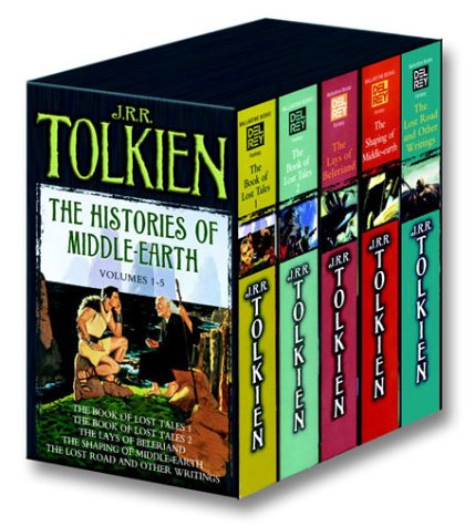 History of Middle-Earth 5-Book Boxed Set The Book of Lost Tales 1, the Book of Lost Tales 2, the Lays of Beleriand, the Shaping of Middle-Earth, the Lost Road and Other Writings  2003 9780345466457 Front Cover