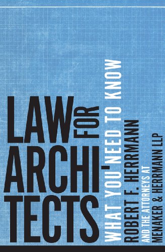 Law for Architects What You Need to Know  2012 9780393733457 Front Cover