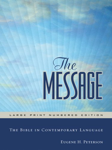 Message The Bible in Contemporary Language  2016 (Large Type) 9781576838457 Front Cover