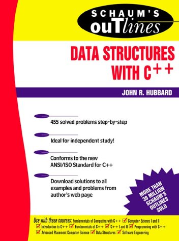 Schaum's Outline of Data Structures with C++   2000 9780071353458 Front Cover