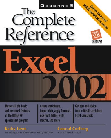 Excel 2002 The Complete Reference  2001 9780072132458 Front Cover