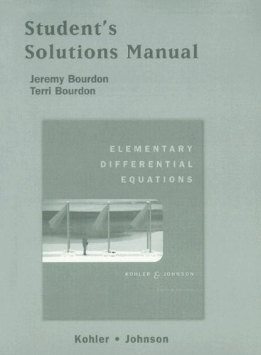 Elementary Differential Equations  2nd 2006 9780321290458 Front Cover