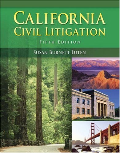 California Civil Litigation  5th 2009 (Revised) 9781428318458 Front Cover