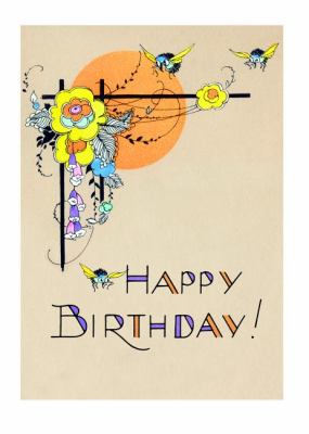Flowers and Bees - Birthday Greeting Card  N/A 9781595836458 Front Cover