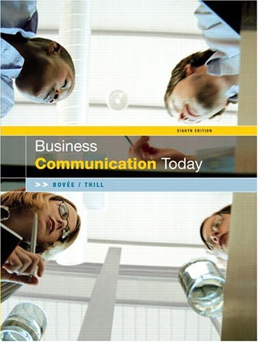 Business Communication Today  8th 2005 (Revised) 9780131478459 Front Cover