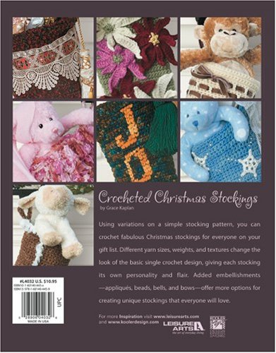 Crocheted Christmas Stockings  N/A 9781601404459 Front Cover