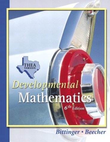 Developmental Mathematics THEA Update Version  6th 2005 (Revised) 9780321279460 Front Cover