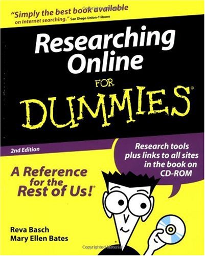 Researching Online for Dummies  2nd 2000 (Revised) 9780764505461 Front Cover