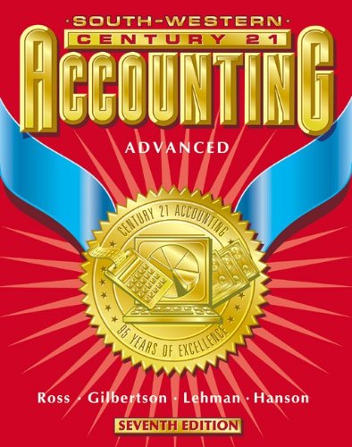 Century 21 Accounting  7th 2000 9780538677462 Front Cover