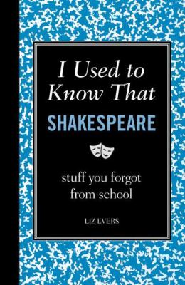 I Used to Know That Shakespeare Stuff You Forgot from School  2011 9781606522462 Front Cover