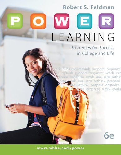 P. O. W. E. R. Learning Strategies for Success in College and Life 6th 2014 9780073522463 Front Cover