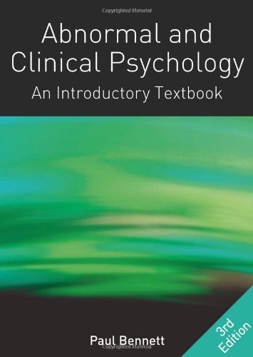 Abnormal and Clinical Psychology An Introductory Textbook 3rd 2011 9780335237463 Front Cover