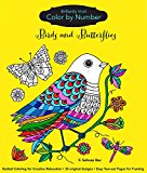 Brilliantly Vivid Color-By-Number: Birds and Butterflies Guided Coloring for Creative Relaxation--30 Original Designs + 4 Full-Color Bonus Prints--Easy Tear-out Pages for Framing  2016 9781589239463 Front Cover
