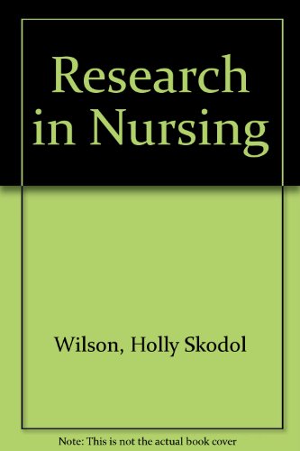 Research in Nursing 2nd 1989 9780201059465 Front Cover