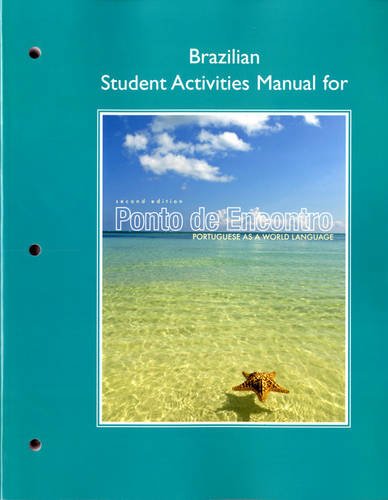 Brazilian Student Activities Manual for Ponto de Encontro Portuguese As a World Language 2nd 2013 (Revised) 9780205783465 Front Cover