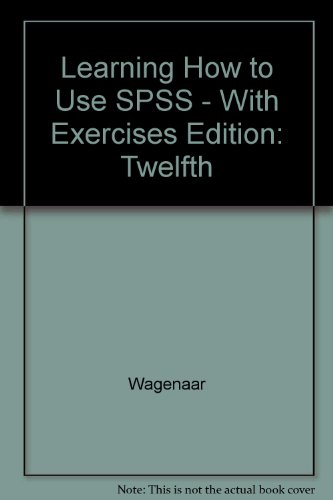 LEARNING HOW TO USE SPSS-W/EXE N/A 9780495598466 Front Cover