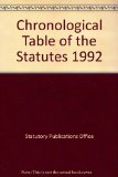 Chronological Table of the Statutes, 1992 N/A 9780118403467 Front Cover