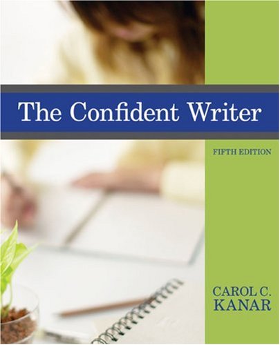 Confident Writer  5th 2009 9780618958467 Front Cover