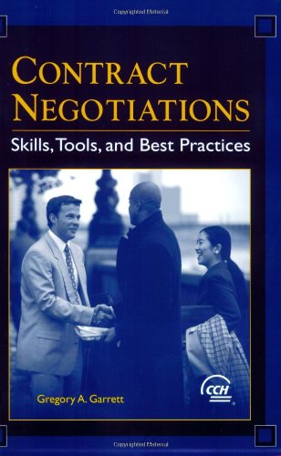 Contract Negotiations Skills Tools and Best Practices  2005 9780808012467 Front Cover